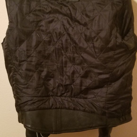 VINTAGE PLG PUTNAM LEATHER GOLD LEATHER JACKET - Picture 2 of 6